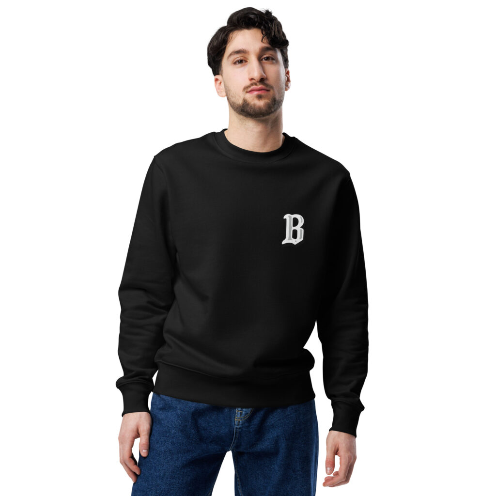 unisex eco sweatshirt black front 664530099b012