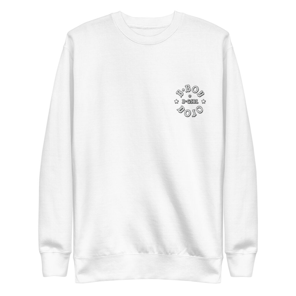 unisex premium sweatshirt white front 664532be5b506
